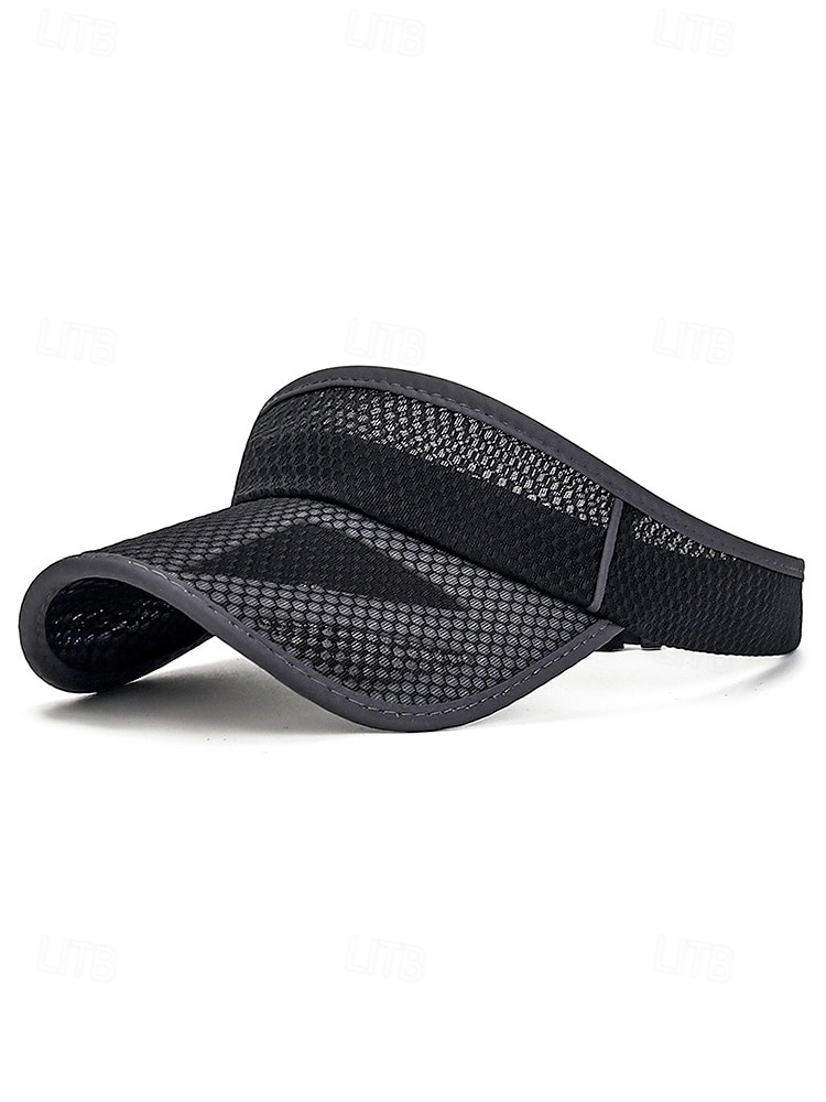 Men's Breathable Mesh Visor Cap Adjustable Sun Hat Lightweight Polyester Sports Golf Visor for Outdoor Fishing Running Tennis Beach Travel Summer UV Protection 2026 - $11.99 –P6
