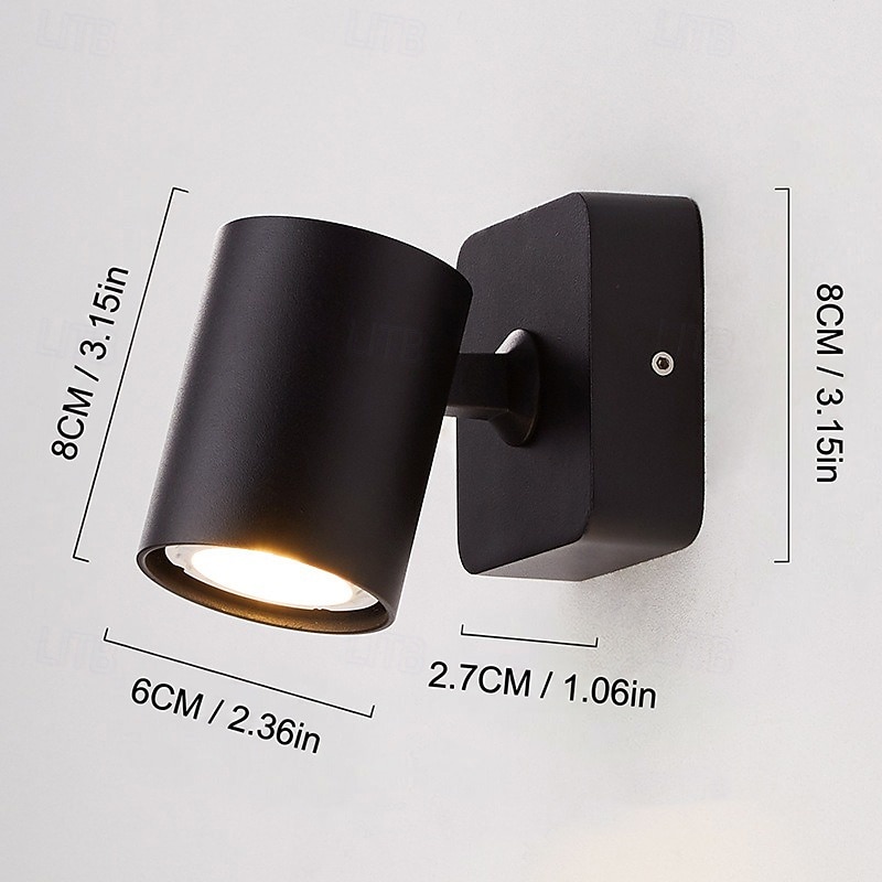 LED-vegglamper 90° sammenleggbar 350° rotasjon 6w mykt lys gir et godt lesemiljø for deg som passer for ulike scener 2026 - $49.99 –P3