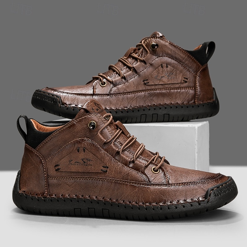 Weiße Herren-Sneaker, leichte Schnürschuhe für bequemes Gehen, ideal für Alltag, Reisen, Pendeln und einen minimalistischen, eleganten Freizeitlook. 2026 - $46.99 –P3