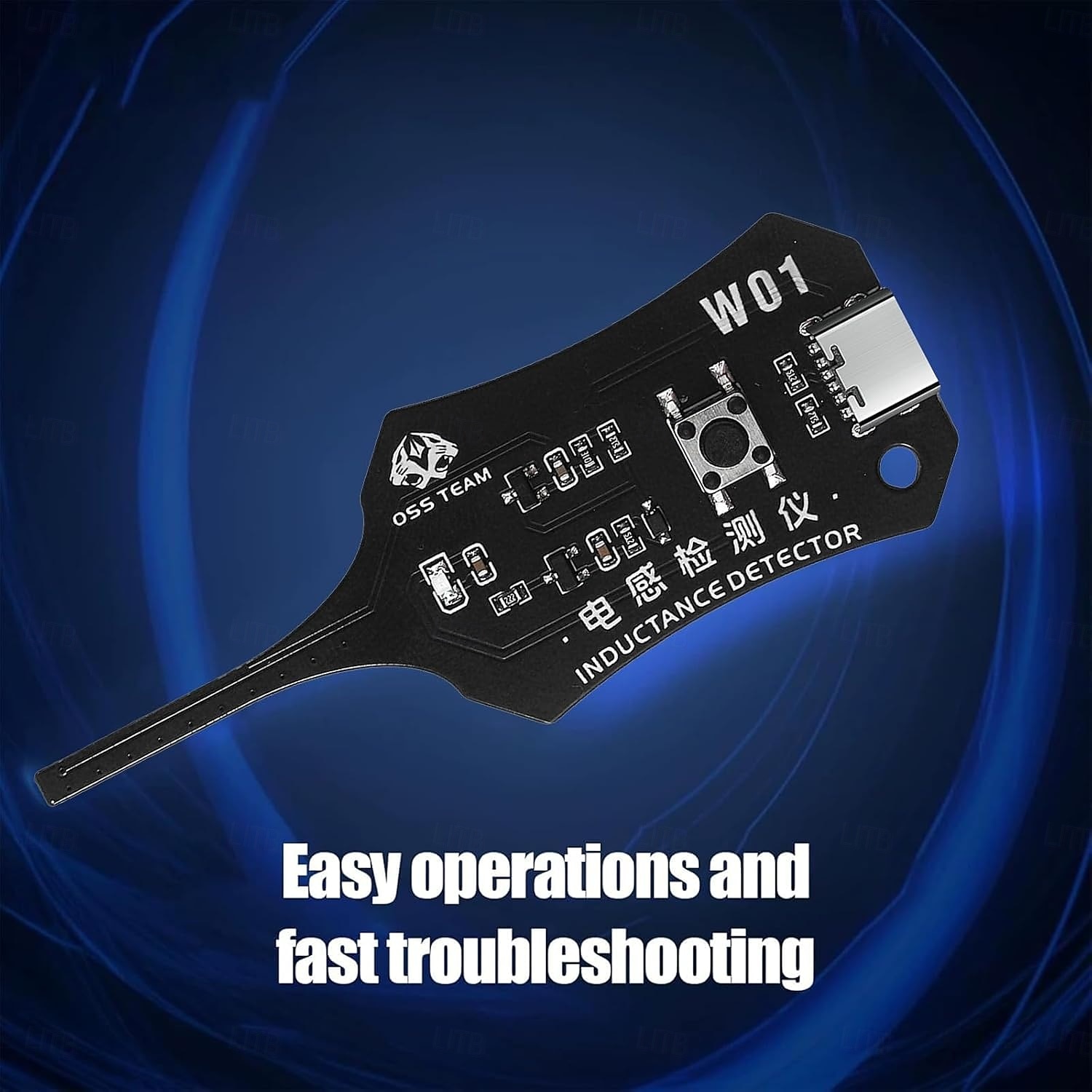 Probador de inductancia tipo C, probador de bobinas de placa base, detector de inductores de placas de circuitos electrónicos para reparación de componentes de placas base de teléfonos, herramienta de 2026 - $15.99 –P4