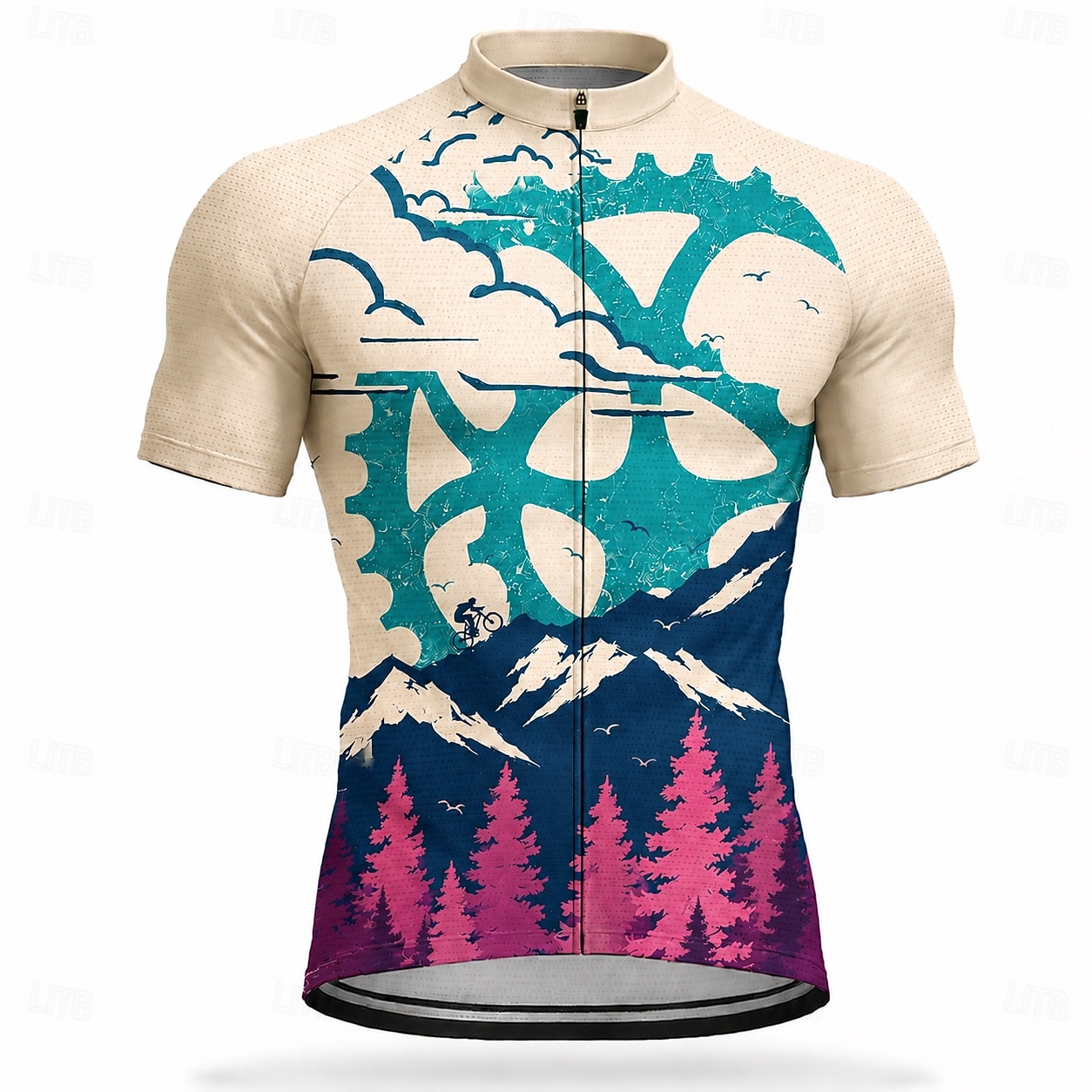 Da uomo Maglia da Ciclismo Geometrico Manica Corta Bicicletta Maglia Top con 3 tasche posteriori Resistente ai Raggi UV Asciugatura Rapida Con tasche Cerniera Frontale Gli sport Rosa Viola Arancione del 2026 a $28.99 –P7