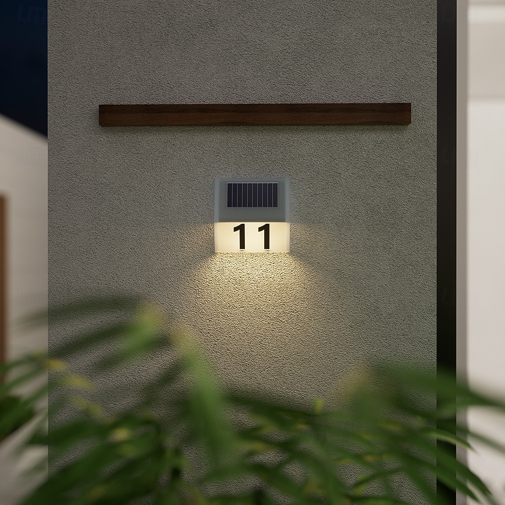 1PC Solar Outdoor Wall Light for Courtyard Garden Fence Household and Garden Number Light 2026 - $26.99 –P9