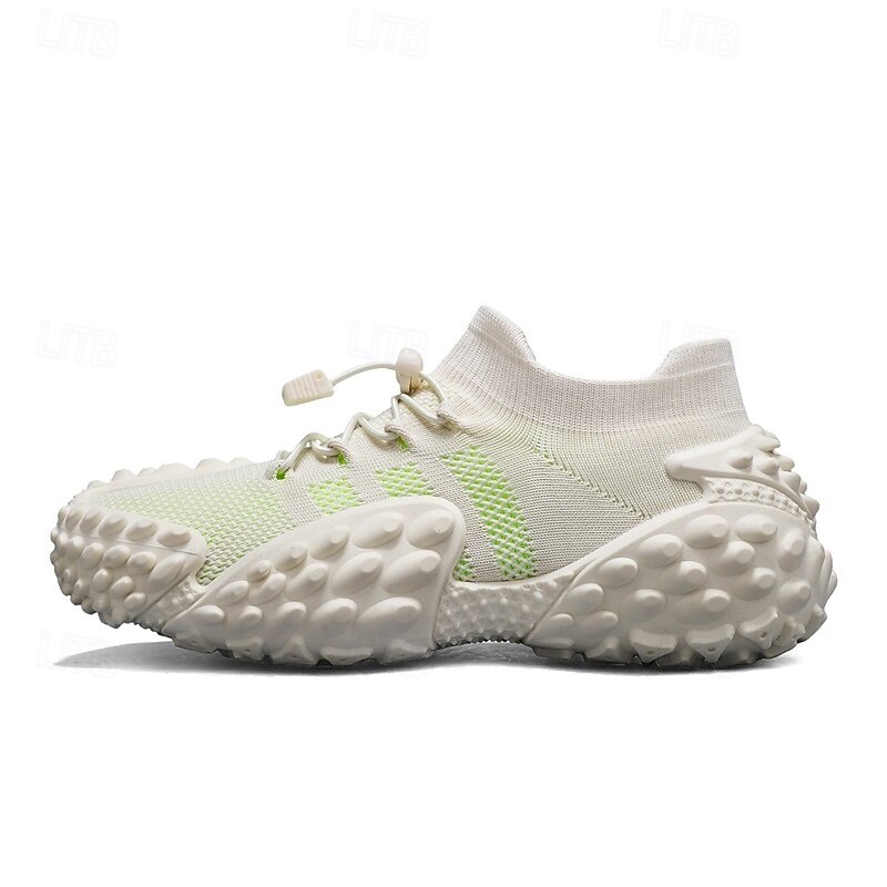 Men's Knit Sock Sneakers, Lace-Up Chunky Sole Walking Shoes, Breathable Sport Casual Shoes for Hiking, Travel, Daily Wear 2026 - $32.99 –P1