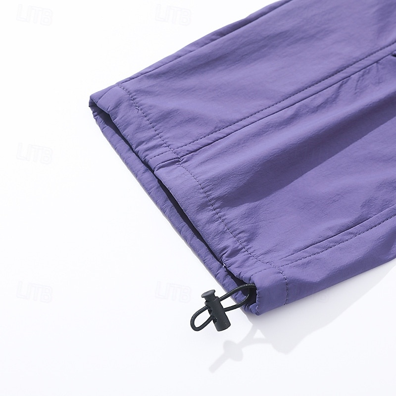 Hombre Pantalones Pantalones casuales Pantalones anchos Pantalones de paracaídas Pantalones de secado rápido Correa 2 en 1 Multi bolsillo Plano Dispersor de humedad Transpirable Longitud total Casual 2026 - $26.99 –P8