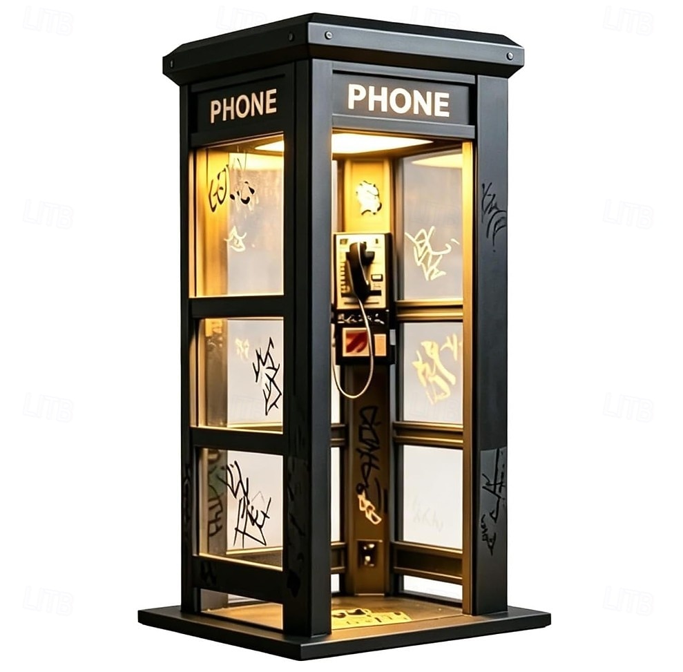Vintage Phone Booth Ambient Lamp, Retro Classic Design Warm LED Light, Phone Booth Lamp for Bedroom, Home Office, Study & Bar Decor 2026 - $30.99 –P8