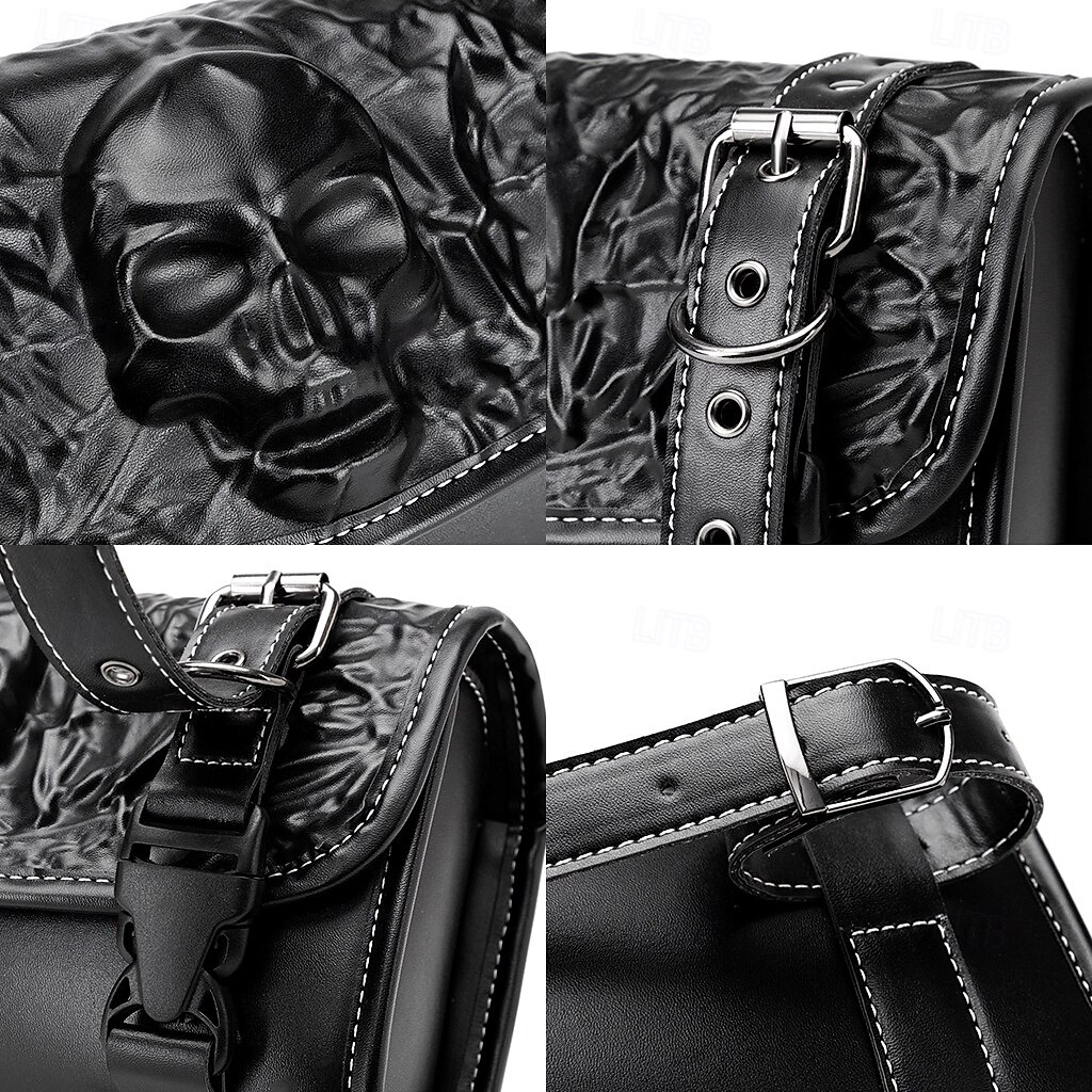 Western Retro Vintage Punk & Gothic Fork Bag Motorcycle Bag Riders Skull Western Revival Fancy Dress Unisex Halloween Carnival Adults Fork Bag 2026 - $85.99 –P6