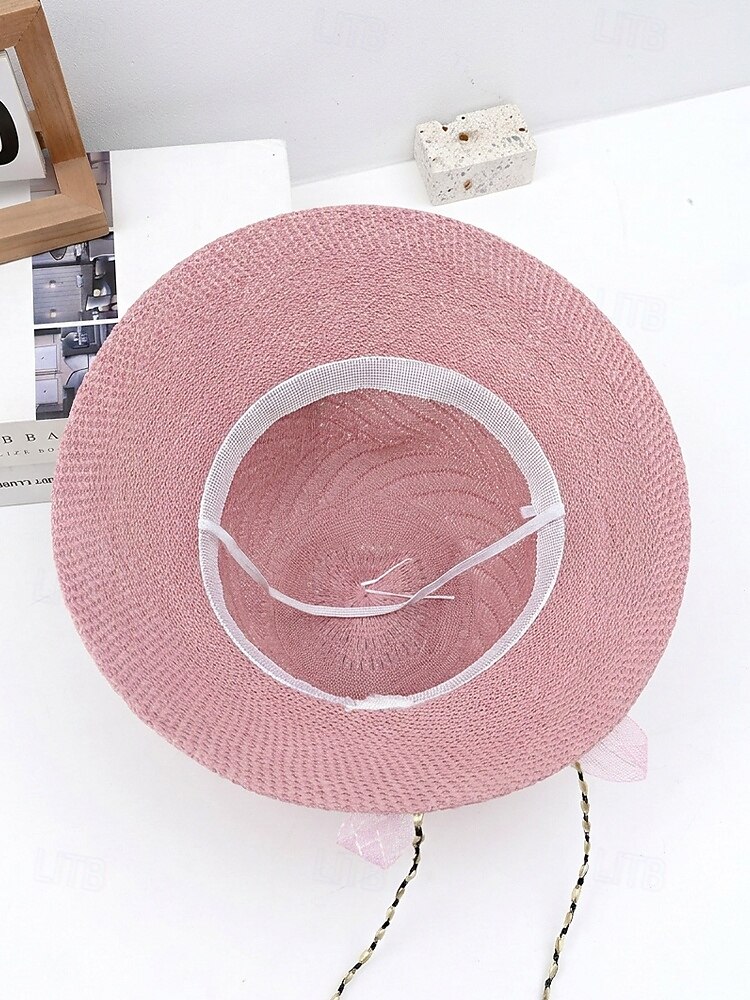 Women's Bohemian Straw Sun Hat, Multi-Color Wide Brim Beach Vacation Hat with 3D Flower Decor for Casual Wear 2026 - $9.99 –P10