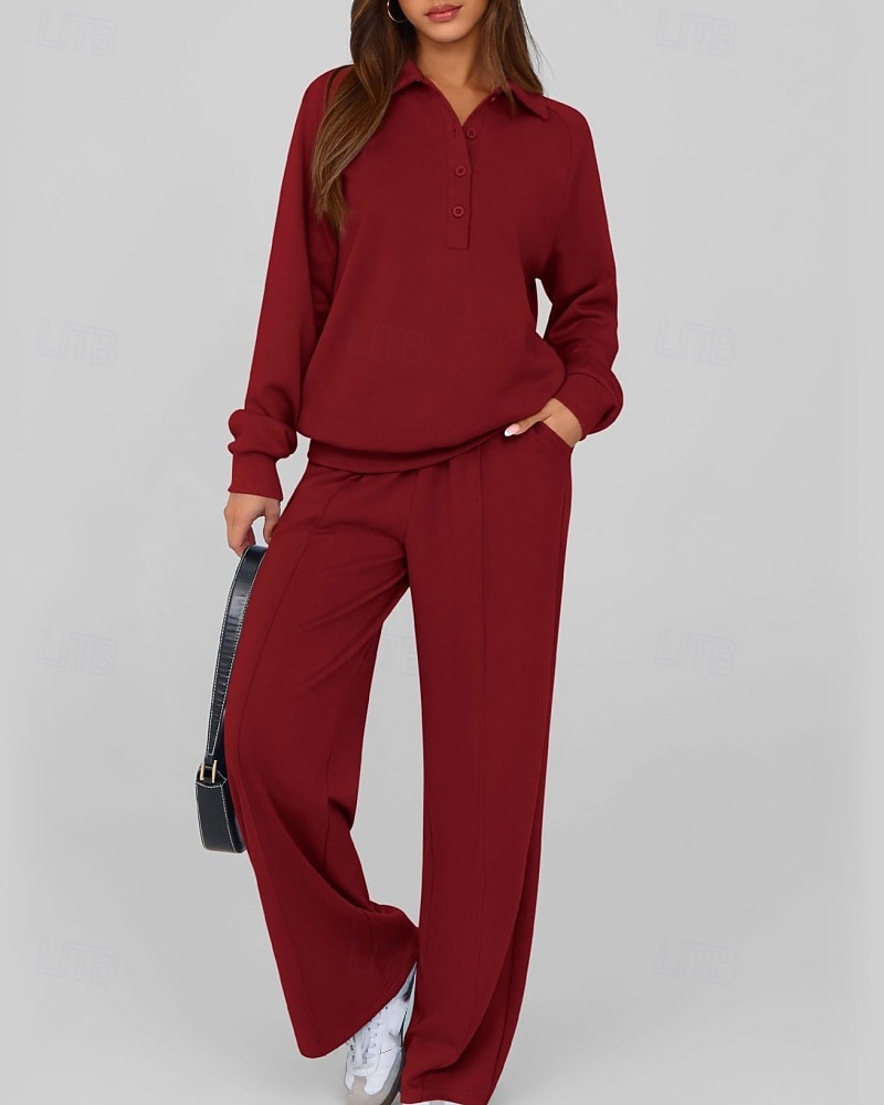 Damen Pullover-Trainingsanzug-Sets 2-teiliger Trainingsanzug Lounge-Outfits  Kordelzug mit Tasche Einfarbig Sportbekleidungsset Herbst Dunkelgrau Schwarz Fitnessstudio Fitnesstraining Leger Winddicht 2026 - $46.99 –P12