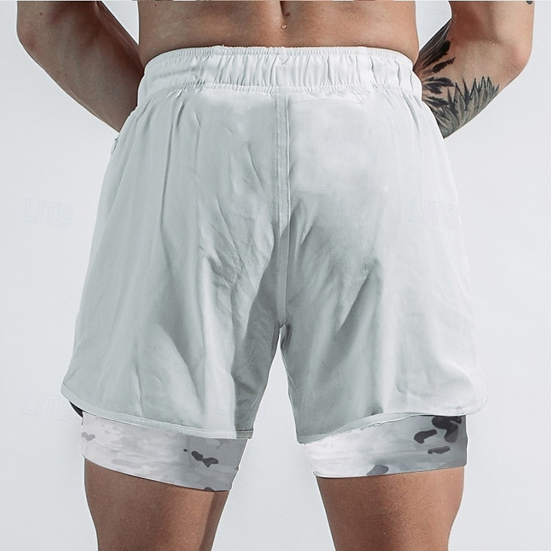 Herren Laufshorts Sportshorts Fitnessshorts Kordelzug Taschen Shorts Lässig Täglich Outdoor Sommer Frühling Schnelltrocknend Leicht Feuchtigkeitsableitend Atmungsaktiv Fitnessstudio Fitnesstraining 2026 - $20.99 –P4