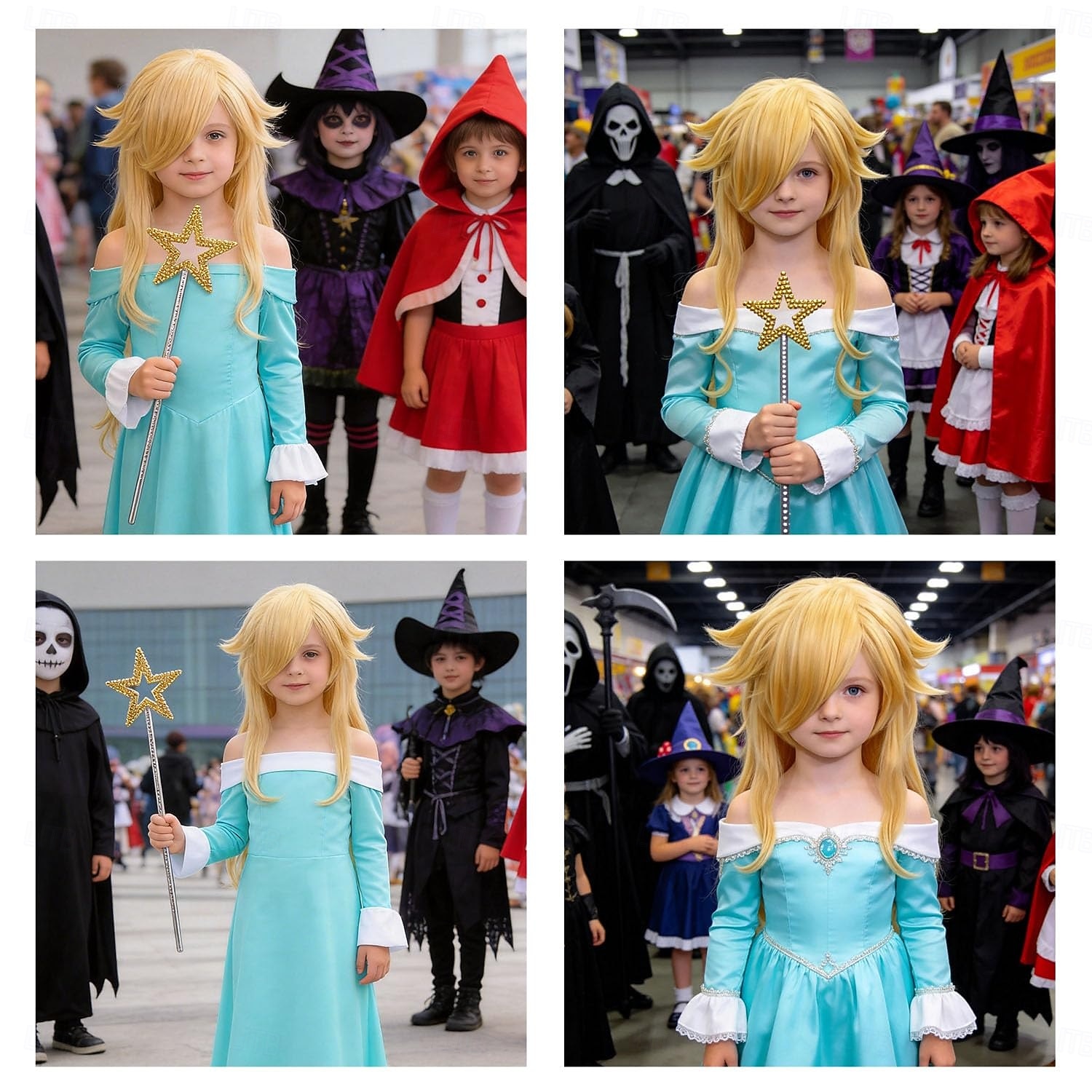 Peruca loira de princesa para fantasia de cosplay infantil, peruca longa e ondulada. de 2026 por $22.99 –P3