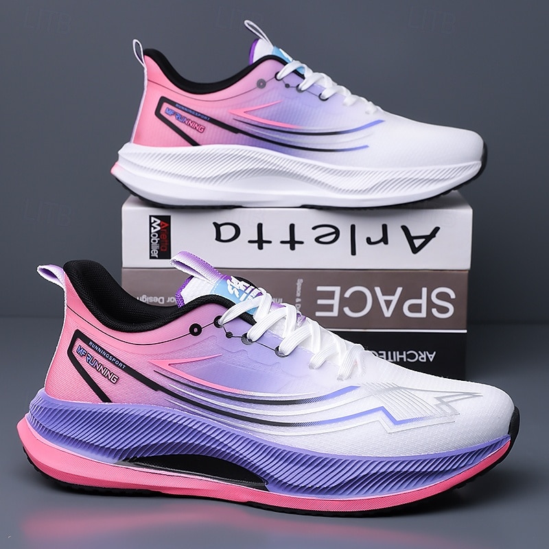 Tênis de corrida masculino branco e roxo - tênis esportivo leve e respirável - tênis atlético com amortecimento para homens, ideal para corrida, exercícios na academia, caminhada e uso diário ativo. de 2026 por $42.99 –P4