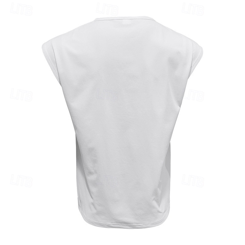 Men's Solid Colored Workout Tank Top Running Tank Top Gym Tank Top Summer Spring Classic Sleeveless Quick Dry Lightweight Moisture Wicking Breathable Gym Workout Active Training Exercise Black White 2026 - $15.49 –P6