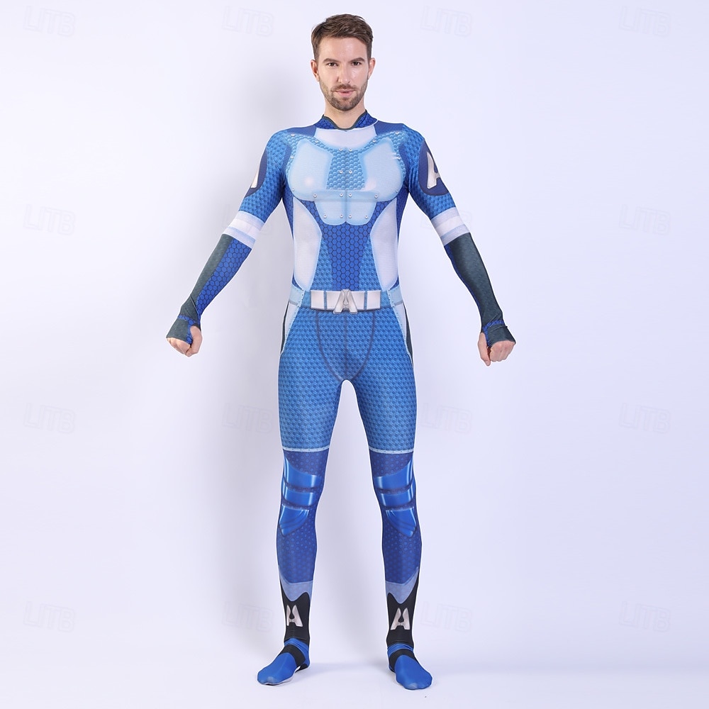 Anti-herói Super-vilão Super heroi Fantasia fantasia Fatos de Corpo Patriótico for Unisexo Crianças Adulto Dia Das Bruxas Carnaval Espetáculo Comic Con de 2026 por $48.99 –P12