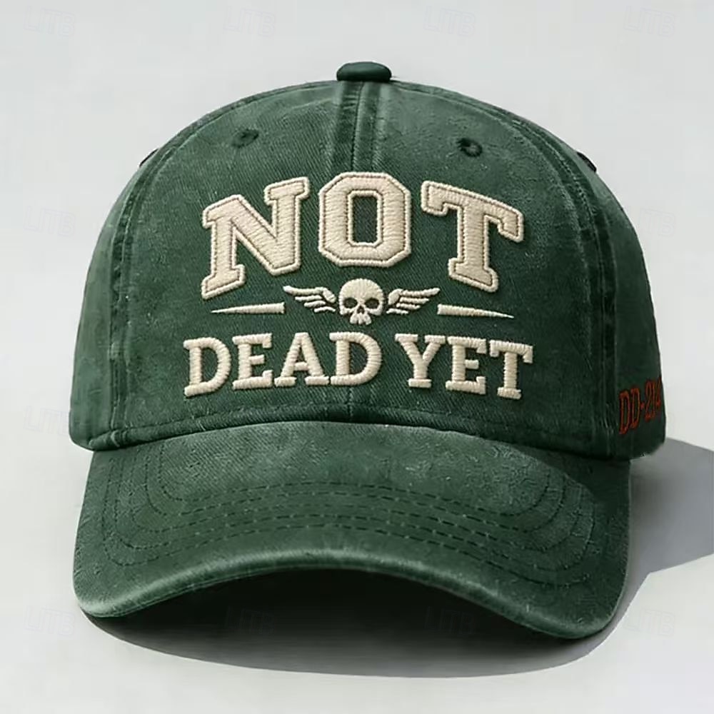 Cappellino da baseball ricamato dd-214, cappello vintage militare da papà "not dead yet" per uomo, twill di cotone regolabile, regalo patriottico per veterani, cappello casual per esterni del 2026 a $16.99 –P10