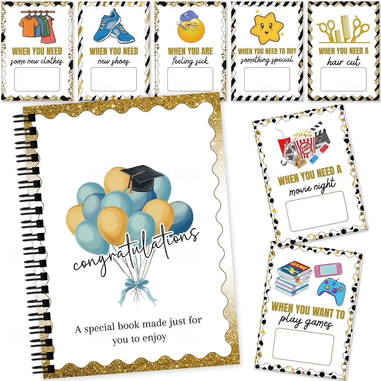 Álbum de tarjetas de regalo de graduación 2026, un portatarjetas de regalo esencial para graduados que se independizan, portatarjetas sorpresa de cumpleaños para paquetes de regalo creativos, regalo 2026 - $14.99 –P3
