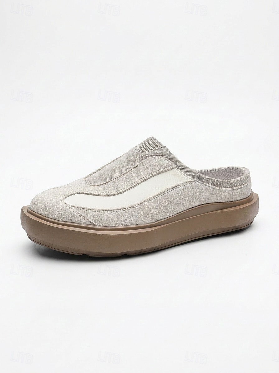 Men's Black & White Mule Sneakers - Slip-On Backless Comfort Walking Shoes - Casual Island & Cruise Footwear for Travel, Deck Strolls and Summer Leisure 2026 - $64.99 –P7
