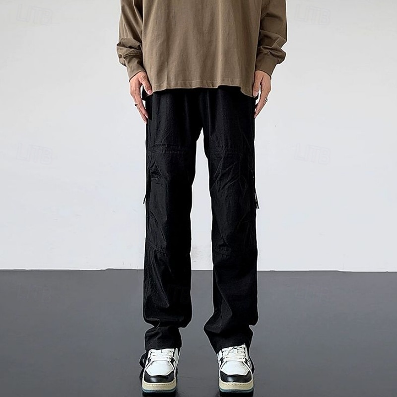 Voor heren Combatbroek Cargohosen Wandelbroek Waterdichte broek Zomer Lente Herfst Buiten Normale pasvorm waterdicht Sneldrogend Lichtgewicht Ademend Broeken / Regenbroek / Overbroek Ritsen Zak Zwart 2026 - $27.99 –P11