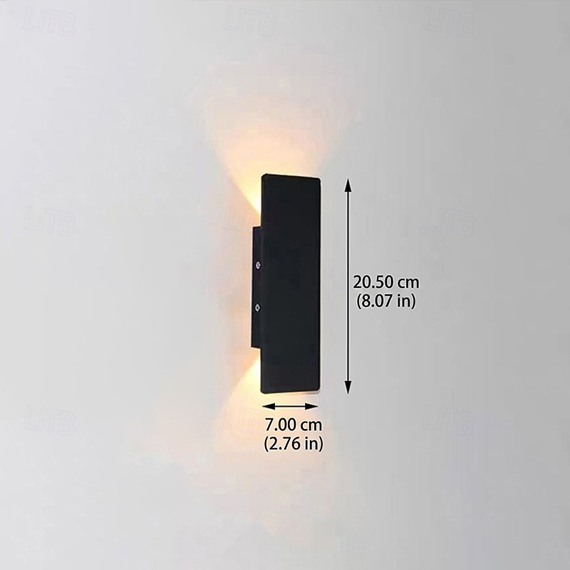 Outdoor Modern Nordic Style Outdoor Wall Lights Living Room Outdoor Aluminum Wall Light IP54 110-120V 220-240V 18 W 2026 - kr.1094 –P6