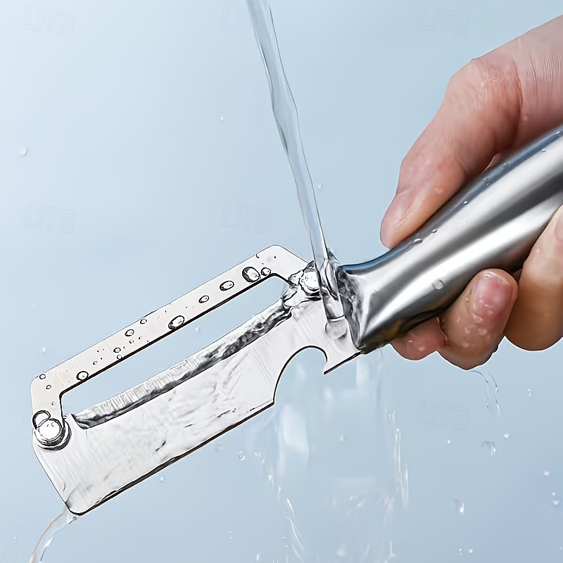 1/2pcs Stainless Steel Fruit Peeler Knives, Easy & Effortless Sugarcane, Pineapple & Melon Peeling, Ergonomic Handle, Sharp Forged Blades, Kitchen Essential Gadget 2026 - $19.99 –P6