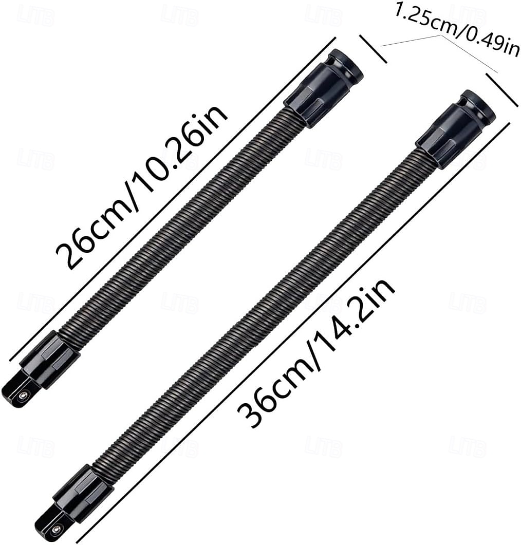 Prolunga flessibile per albero da 1/2", bussola dinamometrica, chiavi a cricchetto, chiave elettrica, biella, barra di prolunga flessibile per spazi ristretti, utensile manuale per riparazioni del 2026 a $16.99 –P16