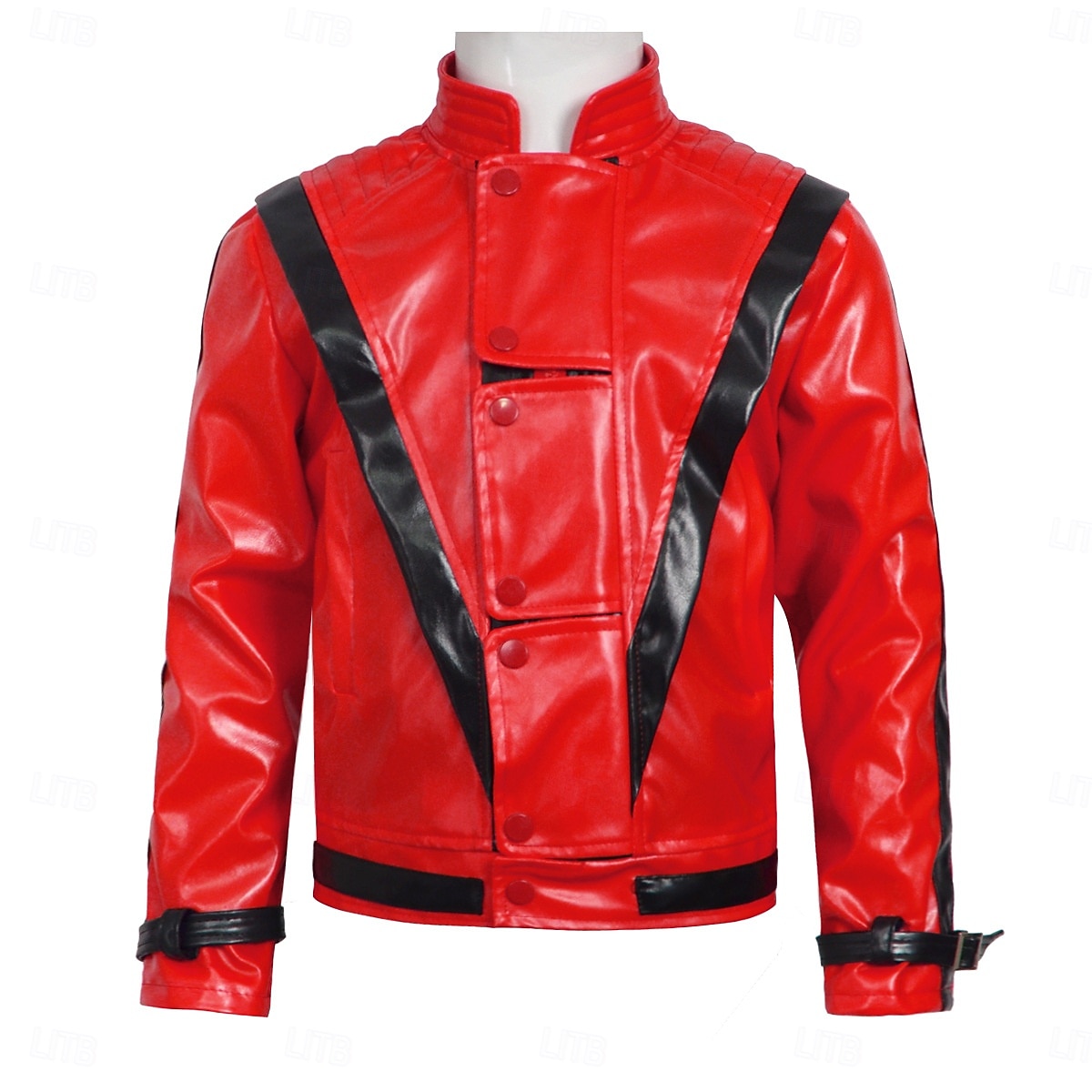 80s Pop Star Singer Red Jacket Costume Fancy Costume Retro Vintage 1980s for Unisex Kid's Adults' Halloween Carnival Party Performance Comic Con 2026 - $46.99 –P1
