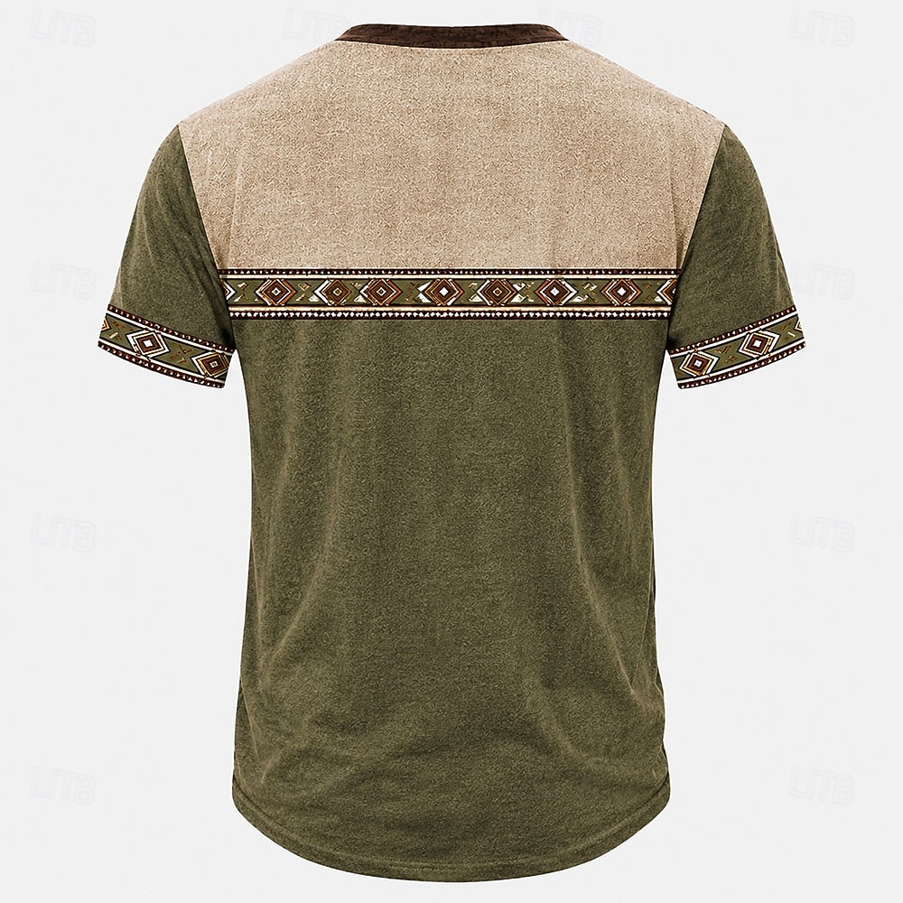Miesten Retro T-paita Henley-paita T-paidat Lyhythihainen Suunnittelija Perus Klassinen Kausaliteetti Päivittäin ulko- Kevät kesä Kesä Kevät Järvensininen Laivaston sininen Tumman vihreä Vaalean 2026 - $16.99 –P7