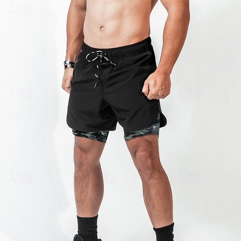 Herren Laufshorts Sportshorts Fitnessshorts Kordelzug Taschen Shorts Lässig Täglich Outdoor Sommer Frühling Schnelltrocknend Leicht Feuchtigkeitsableitend Atmungsaktiv Fitnessstudio Fitnesstraining 2026 - $20.99 –P7