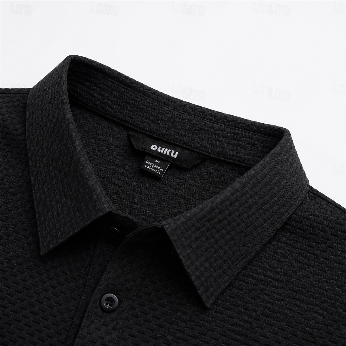 Men's Textured Golf Polos Shirts- Cooling Short Sleeve-Black White Grey 2026 - $33.99 –P2