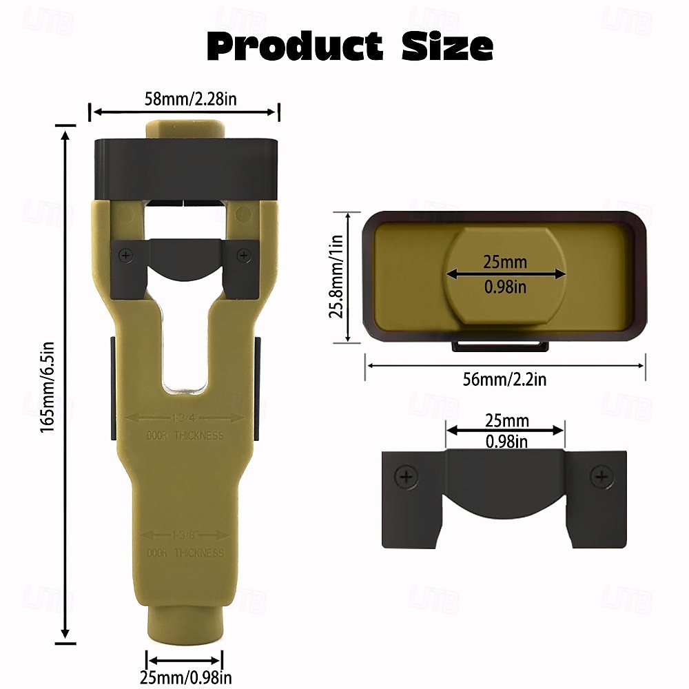 Door Latch Mortise Tool, Precision Scoring and Chiseling Door Latch Installation Kit Fits for 1-3/8' or 1-3/4' Thick Wooden Door, Door Latch Tool for Clean, Precise Professional Installation 2026 - $33.99 –P3