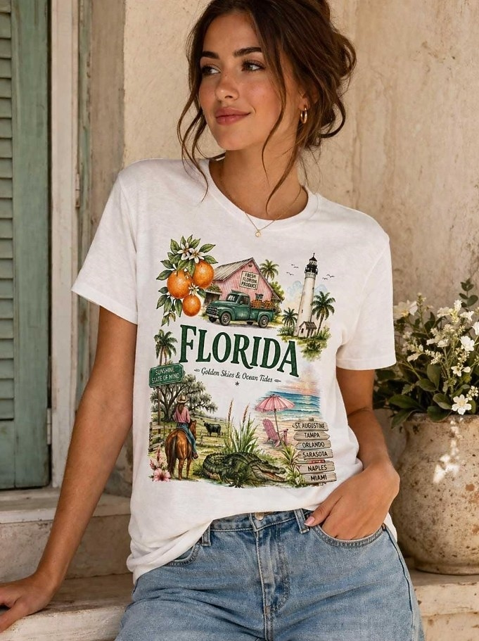 Women's T Shirt Print Letter Casual Short Sleeve Crew Neck Round Neck Long Tops Casual Daily White Summer Spring 2026 - $21.99 –P1