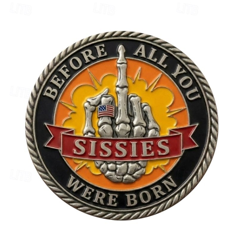 Generation X Challenge Coin: de stoere verzamelmunt uit 1965-1980 met humor, voor mannen van vóórdat al die mietjes geboren waren. Een uniek retro cadeau. 2026 - $19.99 –P2