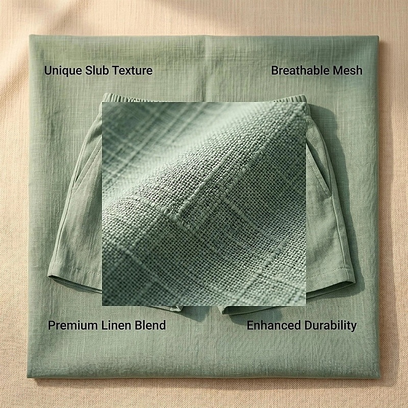 Per uomo Shorts Shorts di Lino Pantaloncini Estivi Shorts da Spiaggia Coulisse Elastico in vita Stampato Geometrico Comodità Traspirante Lunghezza al ginocchio Quotidiano All'aperto Ferie Vacanza Moda del 2026 a $20.99 –P10