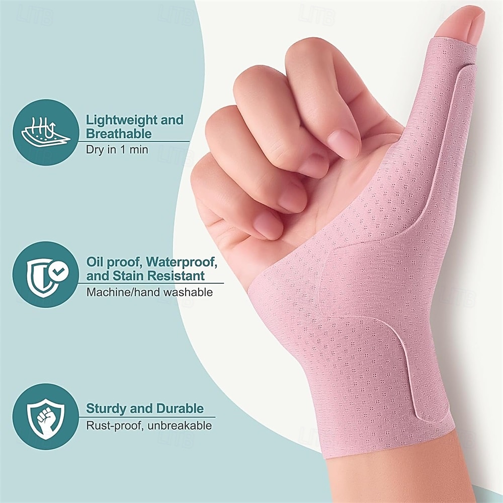 Pols- en duimbrace, compressiestabilisator, waterdichte duimspalk voor artritis, triggerfinger, de ziekte van De Quervain, tendinitis, pijn in het CMC-gewricht en ondersteuning - voor vrouwen en 2026 - $10.99 –P5