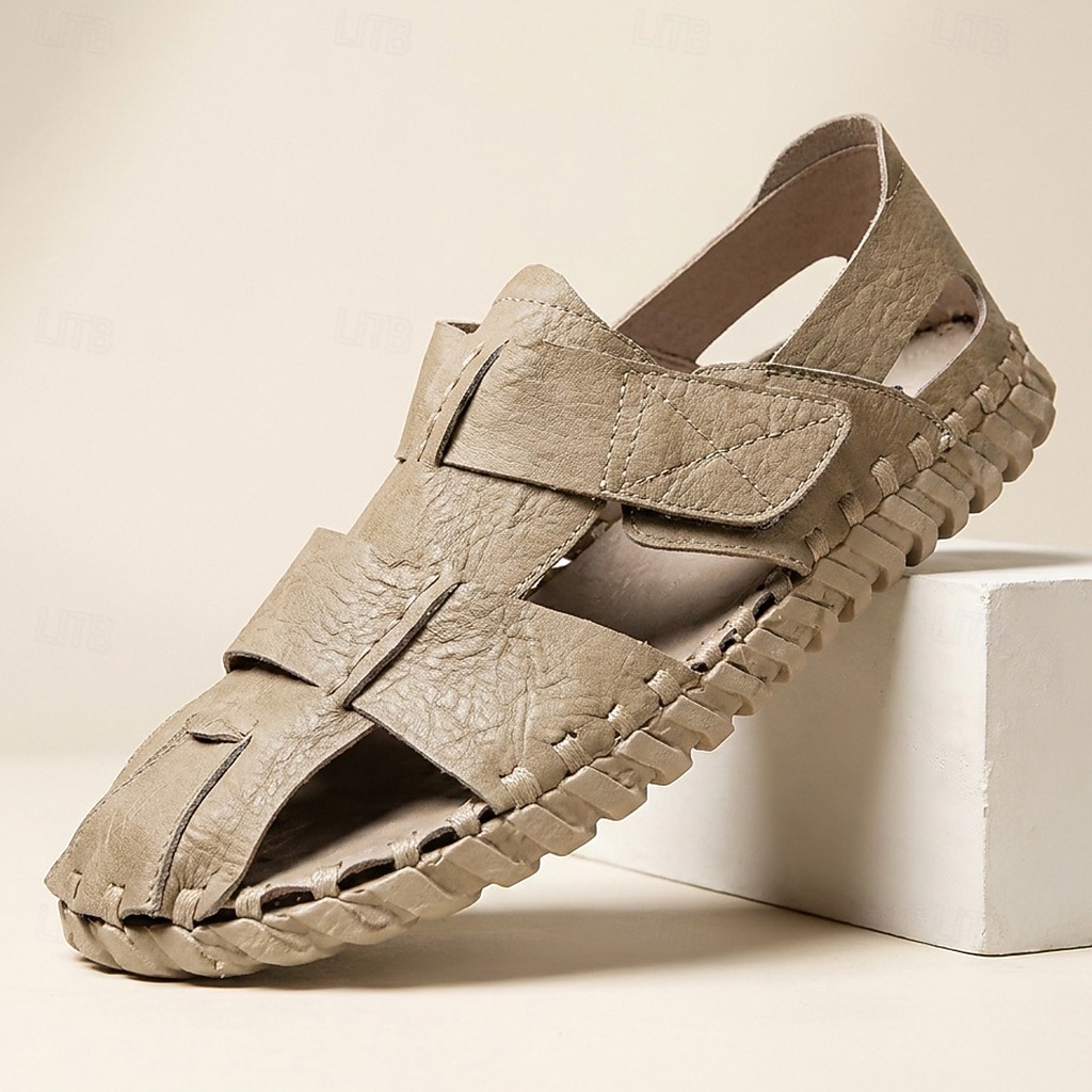 Men's Beige Fisherman Sandals - Lightweight Adjustable Comfort Summer Shoes - Casual Outdoor Footwear for Travel, Beach Vacation, Daily Leisure and Warm Weather Wear 2026 - $42.99 –P2
