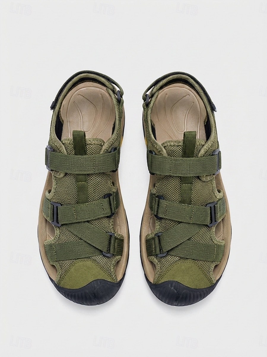 Women's Army Green Closed Toe Outdoor Sport Sandals - Adjustable Straps Non-Slip Breathable Footwear for Hiking, Walking & Water Activities 2026 - $46.99 –P2