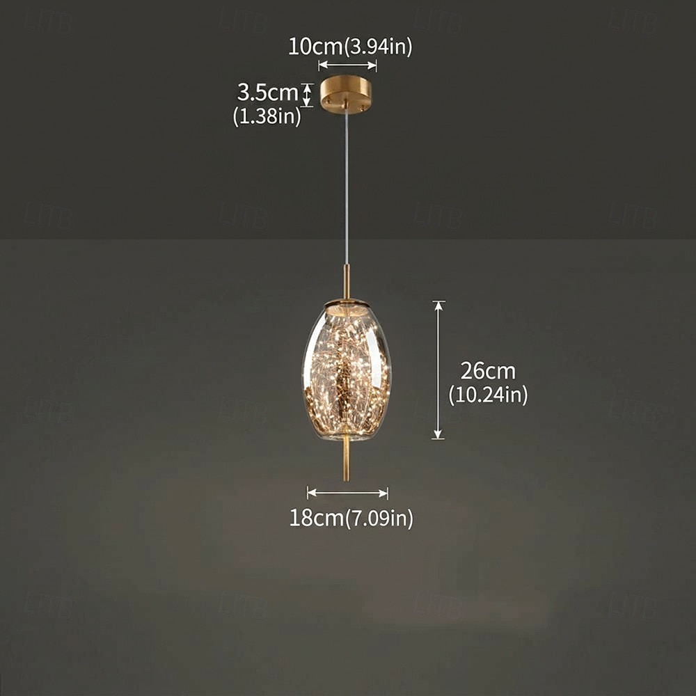 Lustre en métal et cristal gypsophile, suspension LED design globe, luminaire suspendu de style nordique luxueux et moderne, barre lumineuse créative pour chambre, chevet ou bureau. de 2026 ? $148.99 –P15
