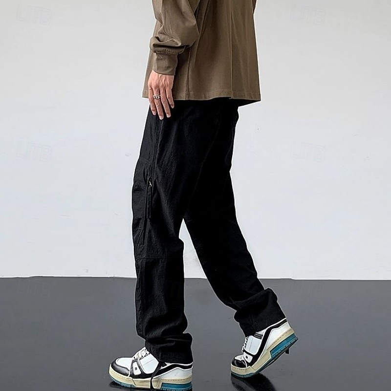 Voor heren Combatbroek Cargohosen Wandelbroek Waterdichte broek Zomer Lente Herfst Buiten Normale pasvorm waterdicht Sneldrogend Lichtgewicht Ademend Broeken / Regenbroek / Overbroek Ritsen Zak Zwart 2026 - $27.99 –P12