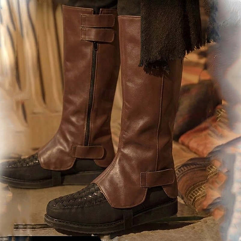 Retro / vintage Medieval Renascentist Arme si Armuri Ghetre Huse pentru cizme Pirat Viching Cruciat elfică Costume de fancy Bărbați Pirat Steampunk Halloween Carnaval LARP Adulți Husa pentru pantofi 2026 - $32.99 –P11