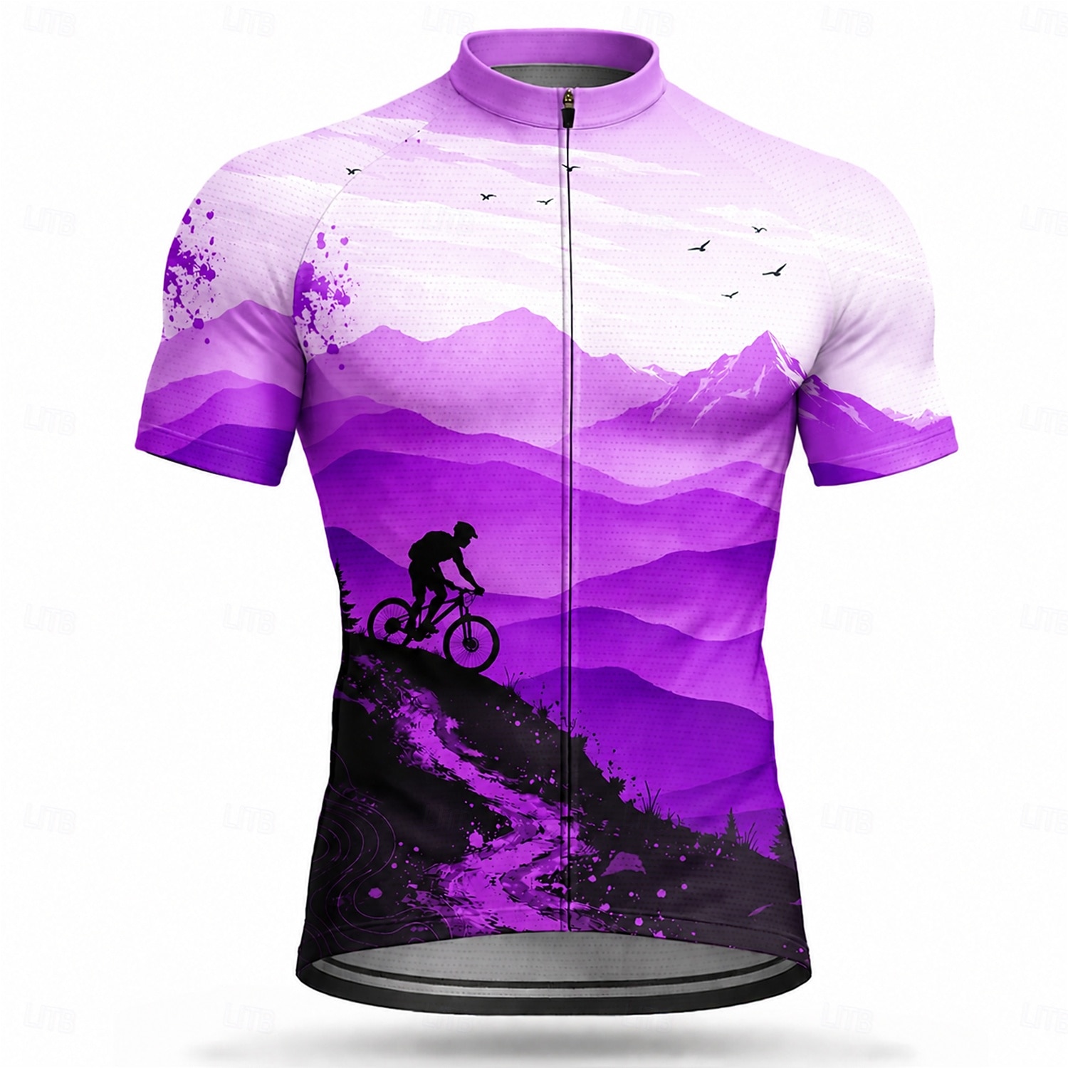 Hombre Maillot de Ciclismo Ombre Manga Corta Bicicleta Maillot Camiseta con 3 bolsillos traseros Resistente a los rayos UV Secado rápido Con bolsillos Cremallera delantera Deportes Amarillo Rojo Azul 2026 - $28.99 –P10