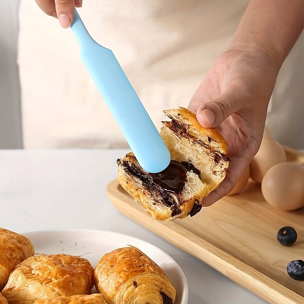 6/10 Silikonspatel, Sahneschaber, Macaron-farbener Kuchenspatel, Brotspatel, Marmeladenmesser, Rührspatel, antihaftbeschichtet, Backwerkzeug, lebensmittelechtes, hitzebeständiges Material 2026 - $14.99 –P2