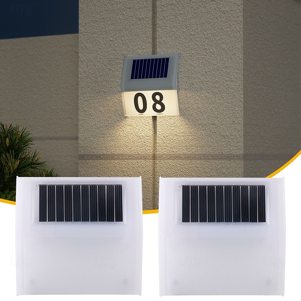 1PC Solar Outdoor Wall Light for Courtyard Garden Fence Household and Garden Number Light 2026 - $26.99 –P1