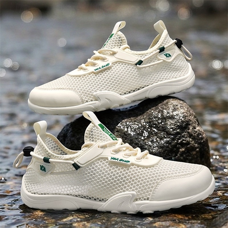 Scarpe da acqua bianche da uomo, traspiranti, leggere e ad asciugatura rapida, ideali per attività acquatiche, passeggiate in spiaggia, trekking fluviale e viaggi estivi all'aria aperta. del 2026 a $32.99 –P12