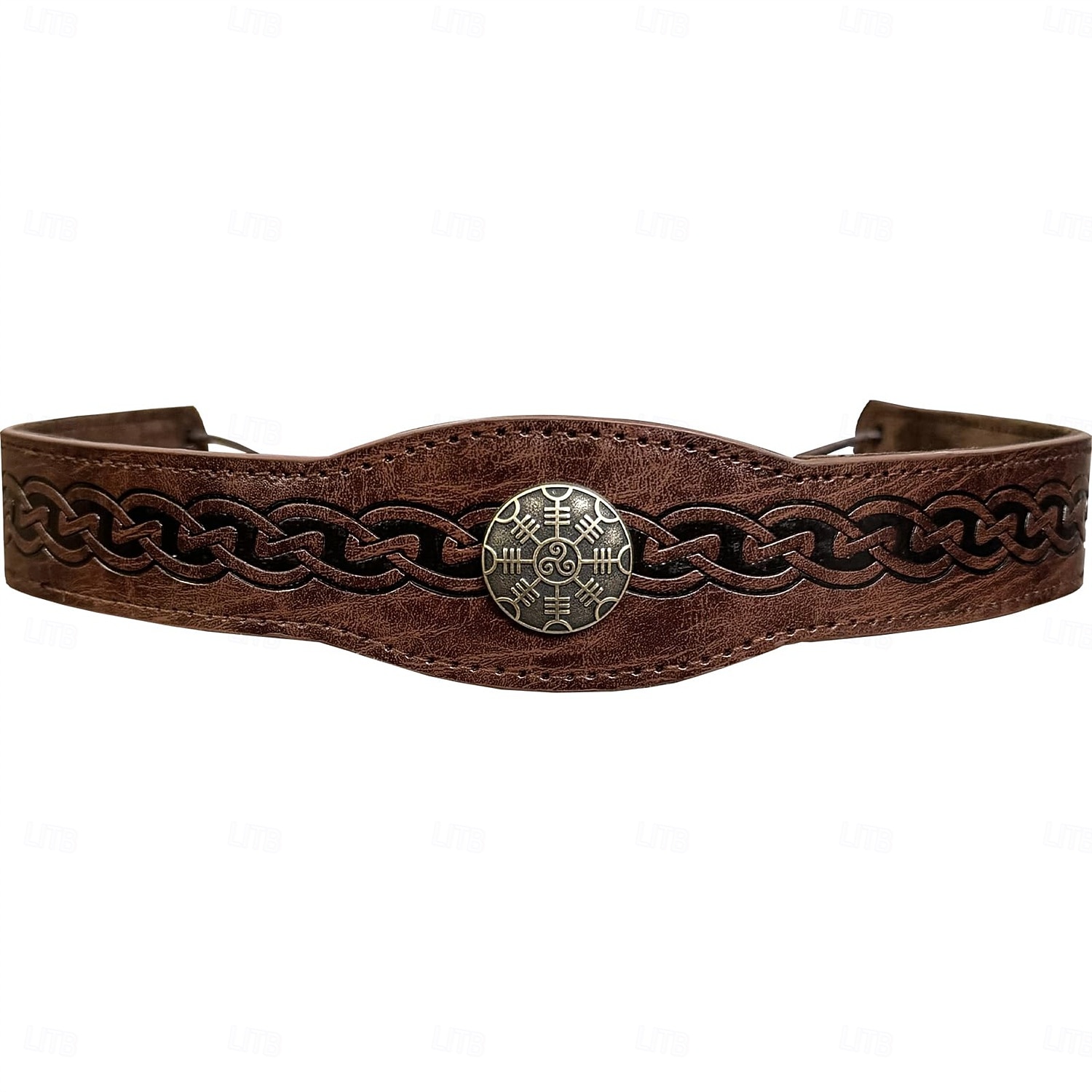 Retro Vintage Mittelalterlich Renaissance Stirnband Krieger Wikinger Ranger Kostüm Herren Vikinger Halloween Karneval Maskerade Renaissance-Messe LARP Erwachsene Stirnband 2026 - $14.99 –P3