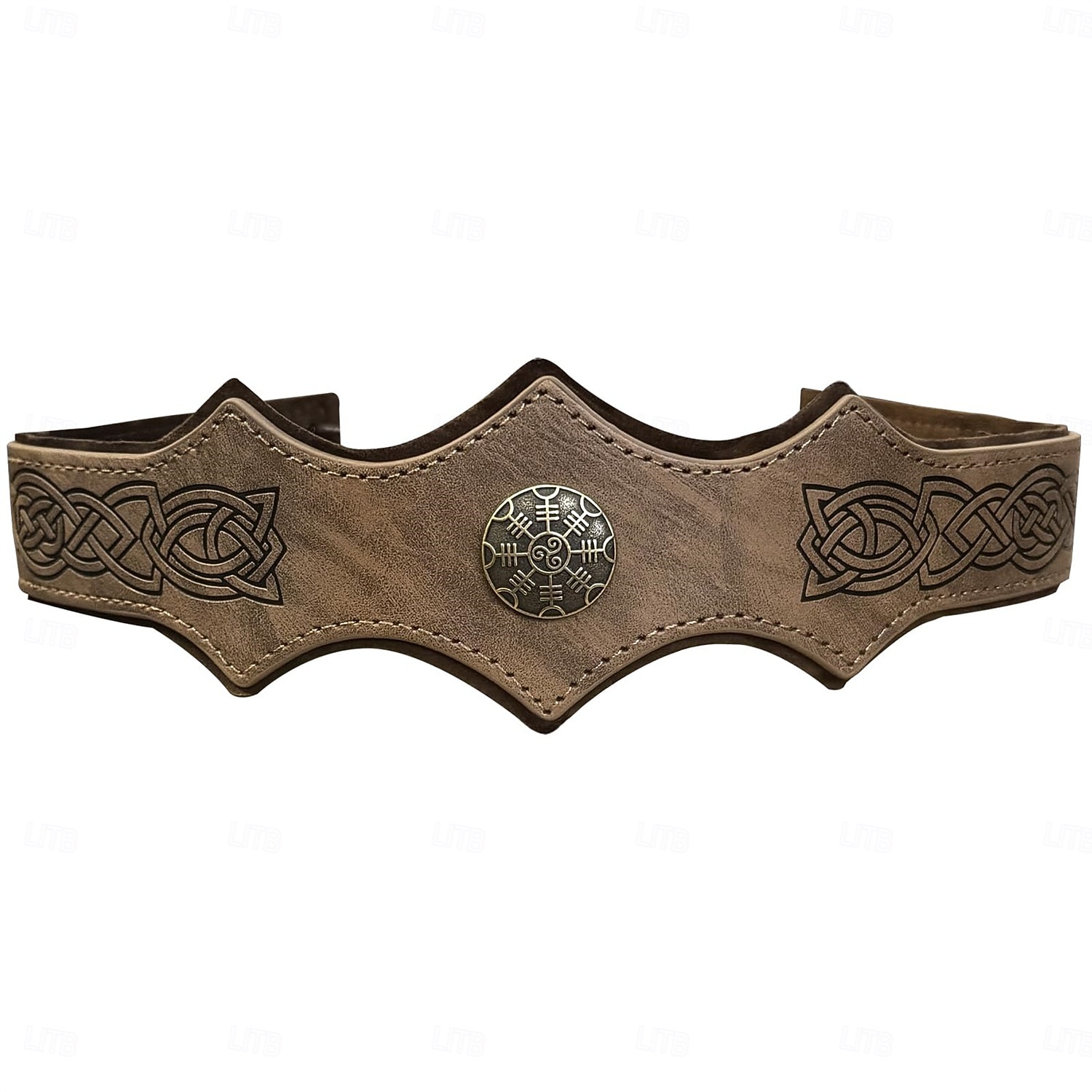Retro Vintage Mittelalterlich Renaissance Stirnband Krieger Wikinger Ranger Kostüm Herren Vikinger Halloween Karneval Maskerade Renaissance-Messe LARP Erwachsene Stirnband 2026 - $14.99 –P7