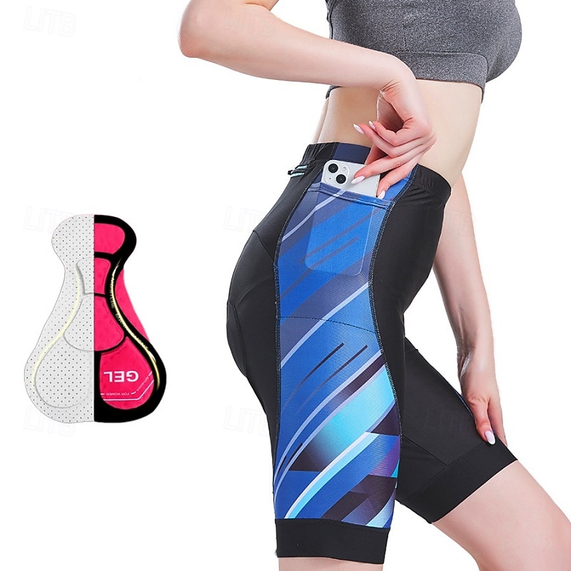 Damen Patchwork Kurve Radsport-Radhose: Fahrradshorts Gepolsterte Fahrradhose Fahhrad Shorts Gepolsterte Shorts / Chamois Schmale Passform Sport Packbar 3D-Polster Schnelltrocknend 2026 - $25.99 –P5