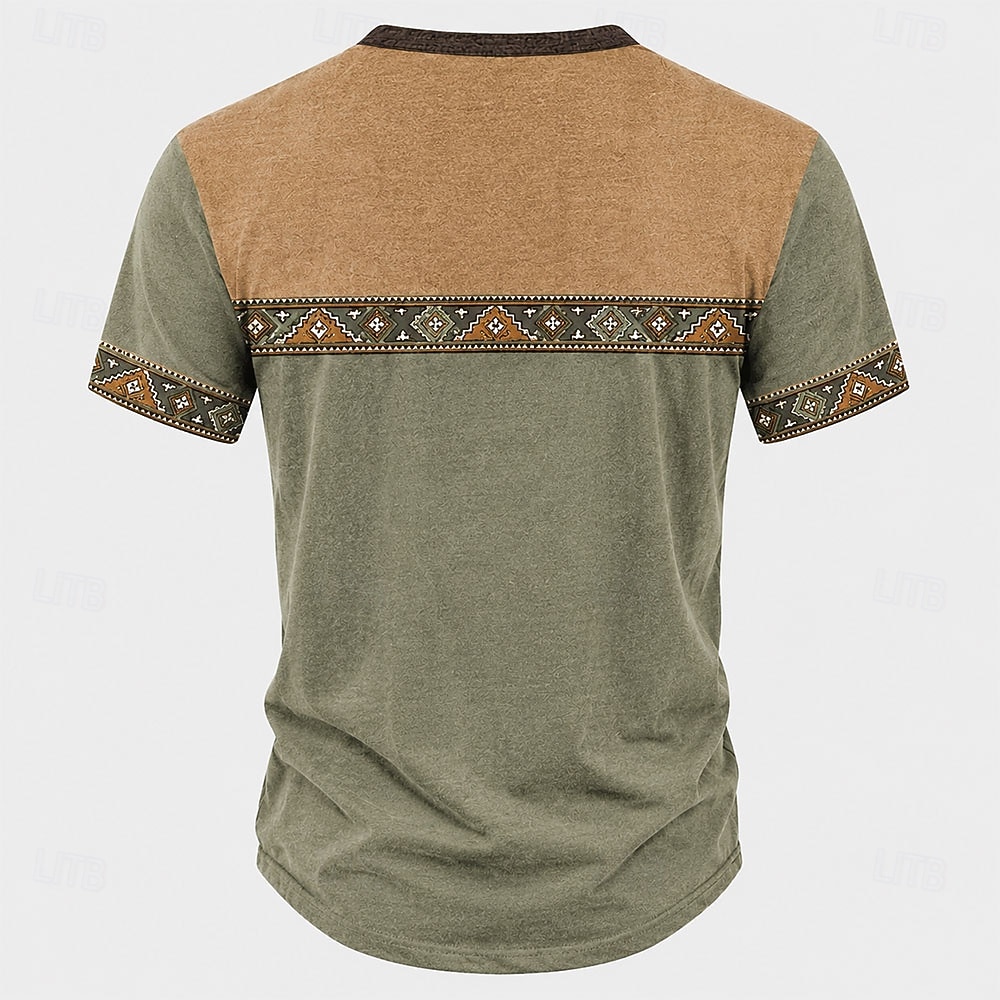 Miesten Retro T-paita Henley-paita T-paidat Lyhythihainen Suunnittelija Perus Klassinen Kausaliteetti Päivittäin ulko- Kevät kesä Kesä Kevät Järvensininen Laivaston sininen Tumman vihreä Vaalean 2026 - $16.99 –P3