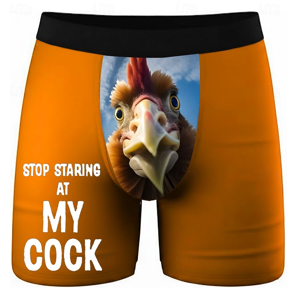 Bărbați Cocoș gagică Argou amuzant Boxeri elastici Chiloți Înot Pantaloni scurti de baie boxer Amuzant Casual Casă Vacanta la plaja Curea elastică Absorbție a umezelii Lenjerie intimă respirabilă 2026 - $16.99 –P3