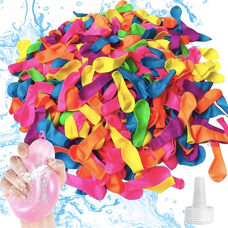 Pacote com 2000 balões de água, balões de látex coloridos e biodegradáveis com bicos de recarga para brincadeiras ao ar livre no verão, brinquedos para guerra de água para crianças e adultos, de 2026 por $18.99 –P1