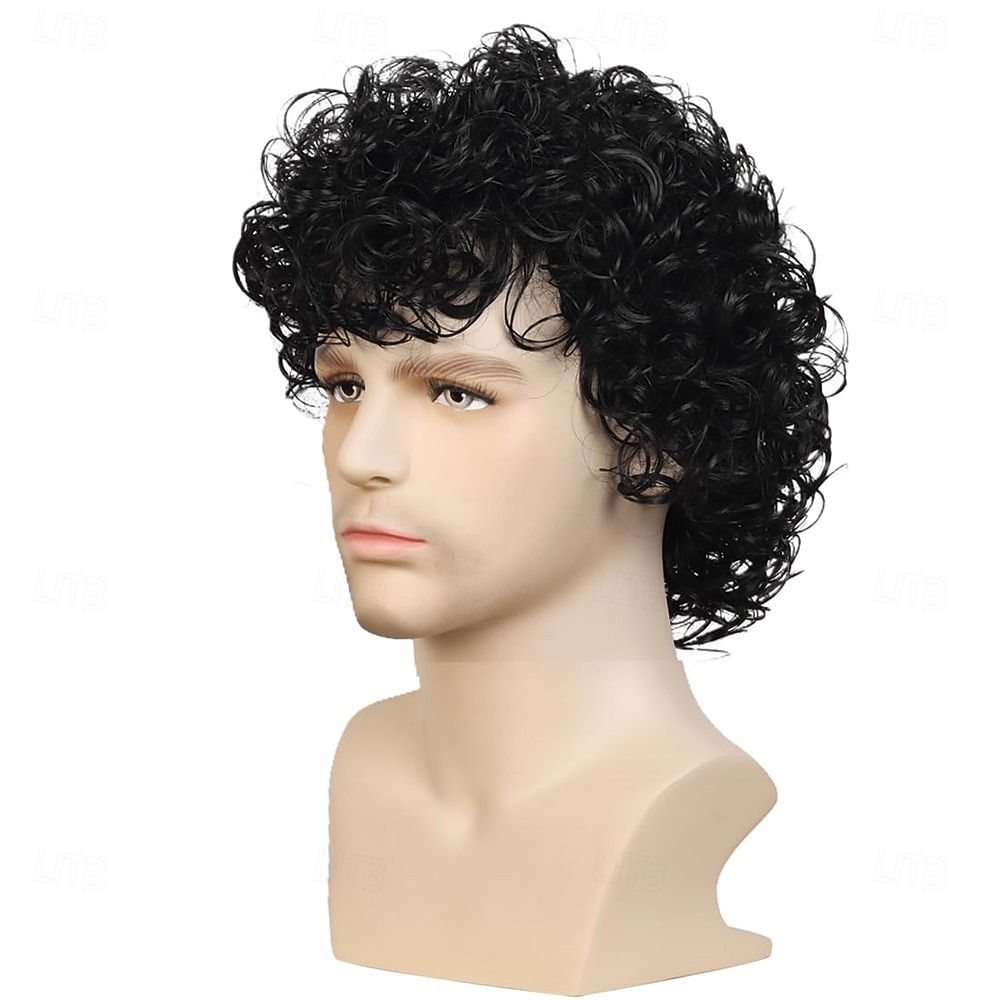 Short Curly 80s 90s Costume Wig Cosplay Wig for Men 2026 - $24.99 –P2
