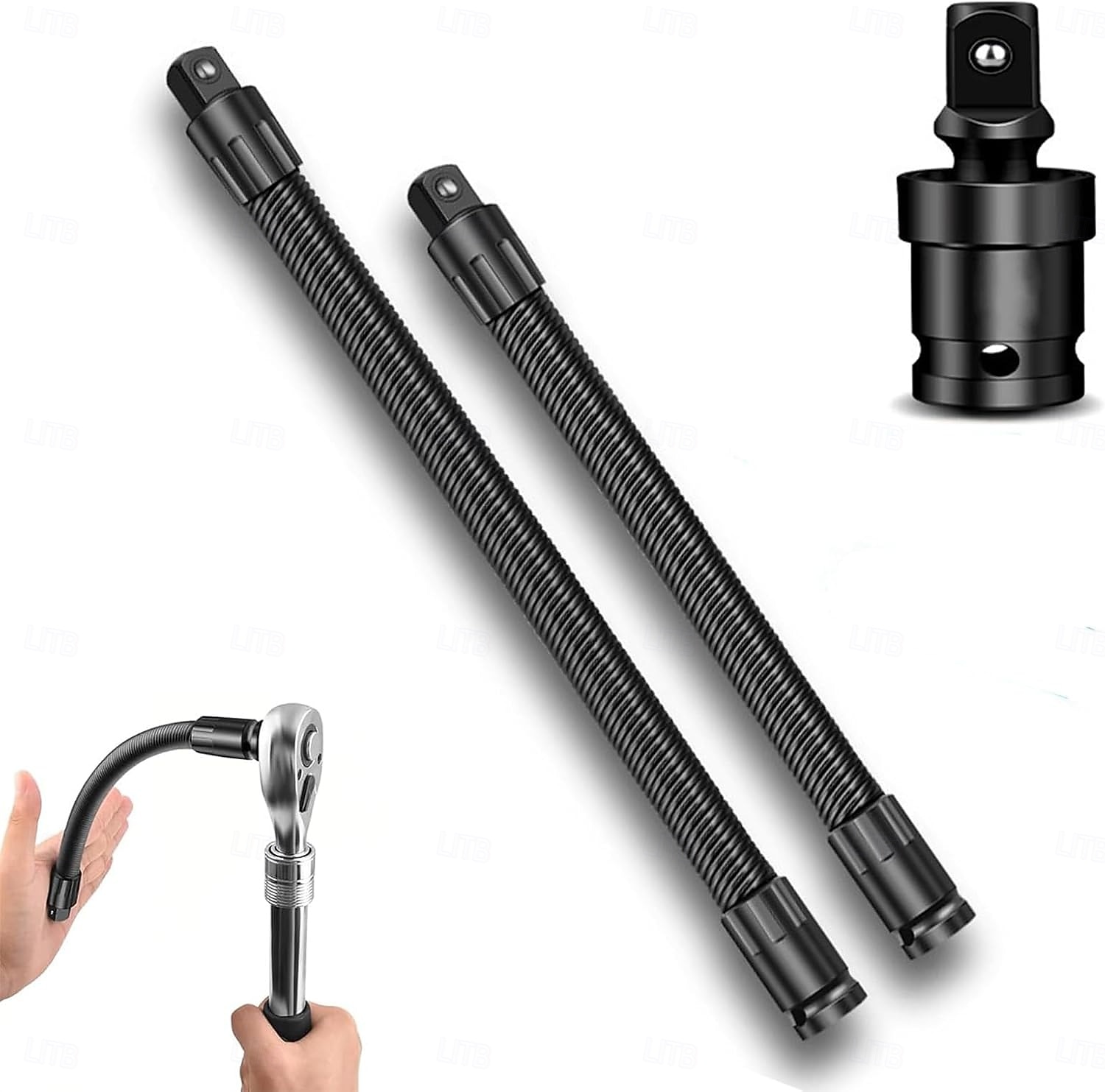 Prolunga flessibile per albero da 1/2", bussola dinamometrica, chiavi a cricchetto, chiave elettrica, biella, barra di prolunga flessibile per spazi ristretti, utensile manuale per riparazioni del 2026 a $16.99 –P2